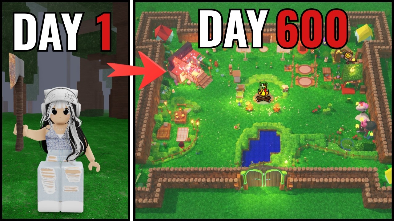 Survived 600 Days and Built the Ultimate Base in 99 Nights in the Forest!🔥