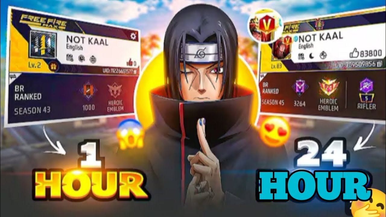 মাত্র ২৪ ঘন্টা গেম প্লে করে Noob  id কে Pro তে রুপান্তর করার চ্যালেঞ্জ #free fire#refazvahi