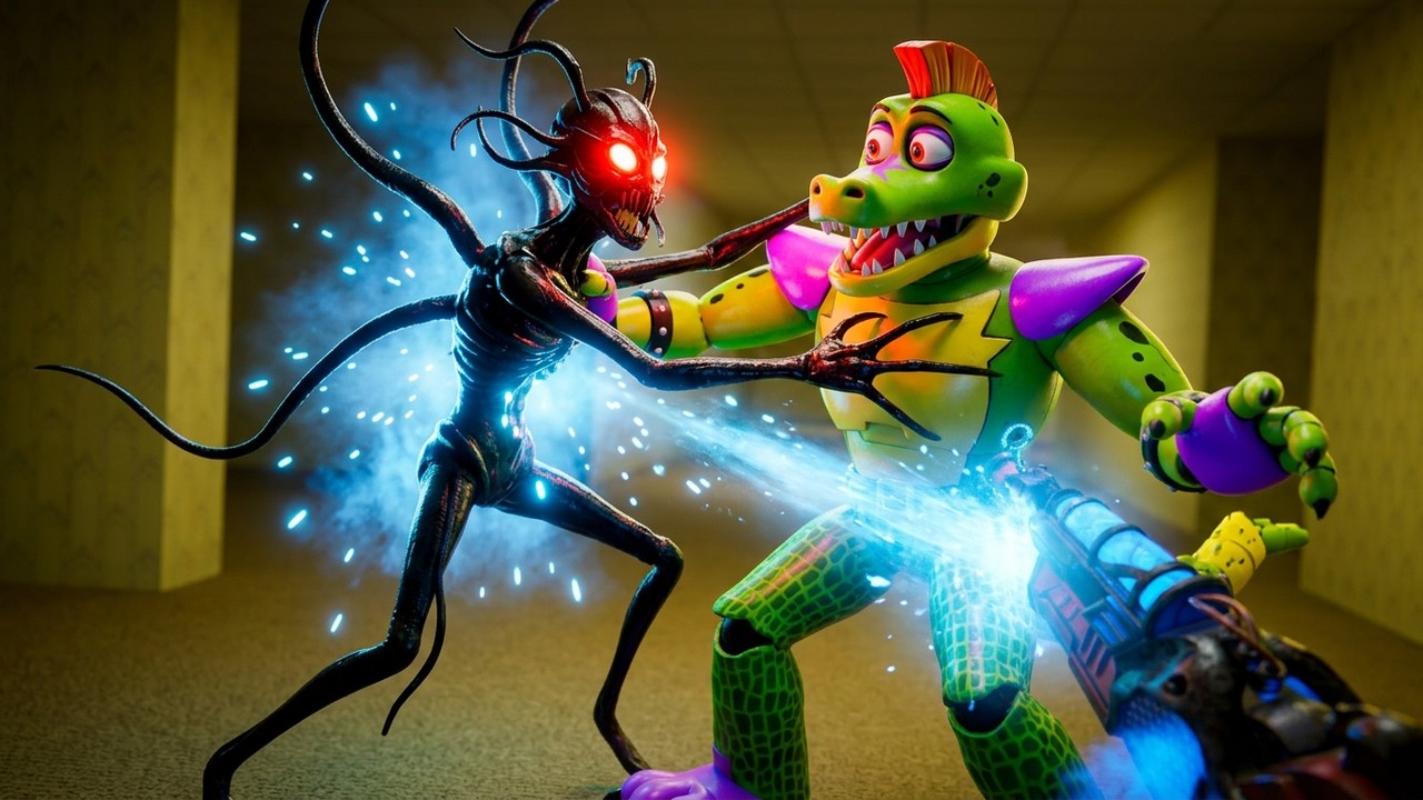 VR Гига Монти и Халк нашли Бактерию в BACKROOMS Киси Миси испугалась Бонелаб FNAF COOP BONELAB