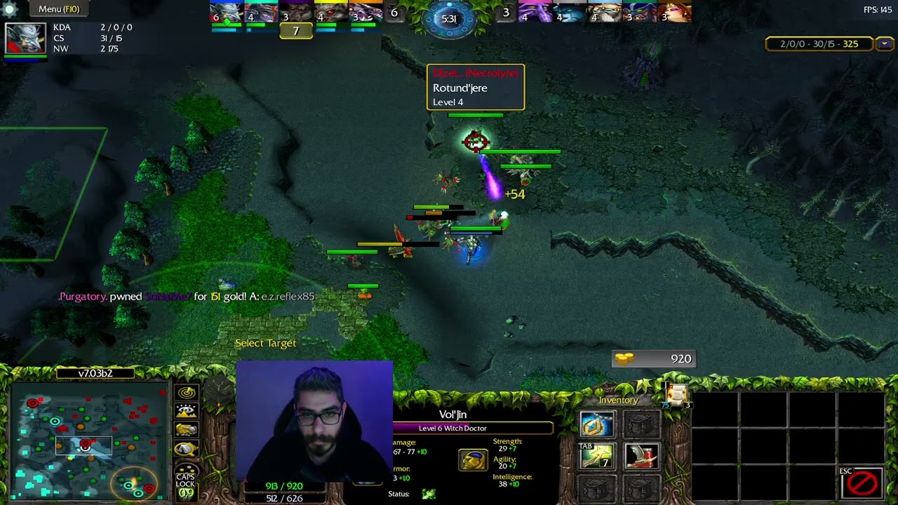 Dota 1 Atinad GamePlay Witch Doctor Mid Lane دوتا1 گیم پلی اتیناد 