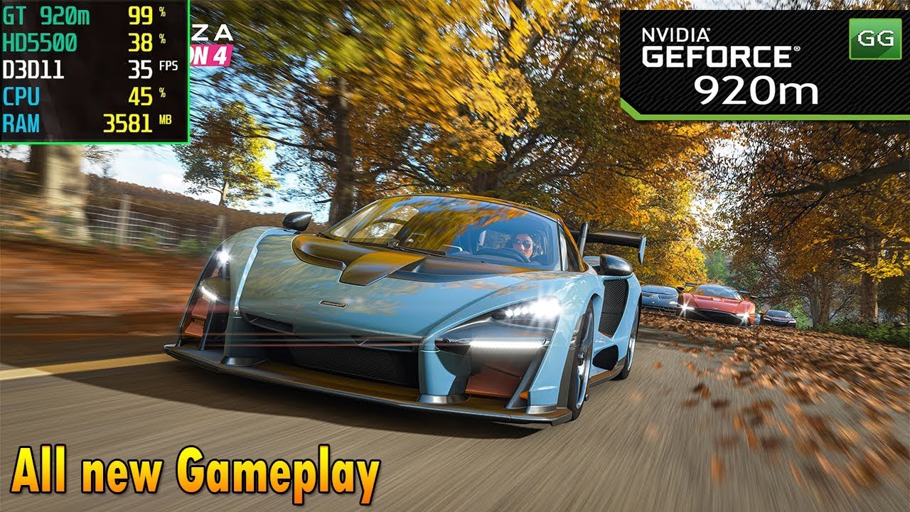 Forza Horizon 4 on Nvidia 920m | 920mx - Core i5 | 2018 Benchmark Test