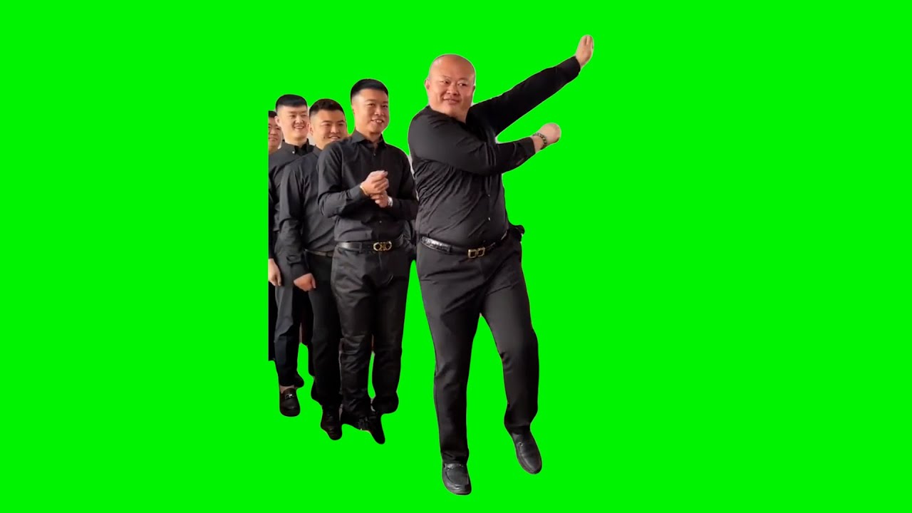 Dancing Chinese Waiters | Green Screen