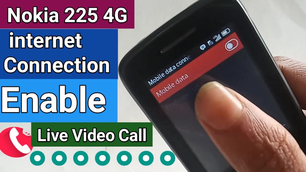 Nokia 225 4G Data connection enable Disable // Data connection problem solve