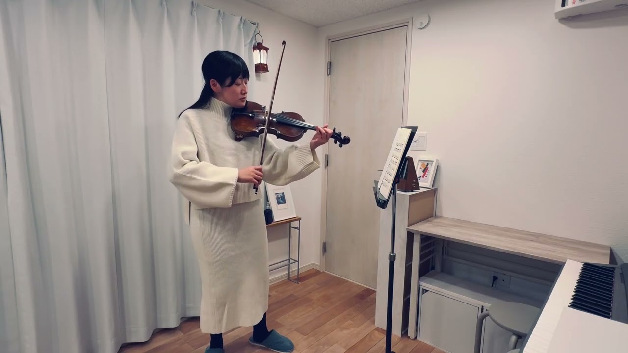 【♩＝50とてもゆっくり譜読み用】スナイエ作曲　アリア　〜新しいヴァイオリン教本第2巻より〜