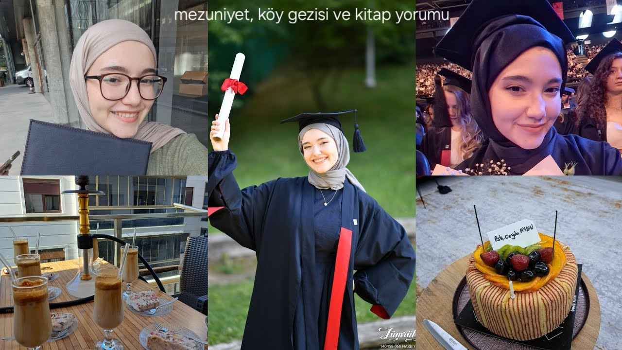 mezun oldum! | mezuniyet günüm, kitap yorumu, köyde birkaç gün