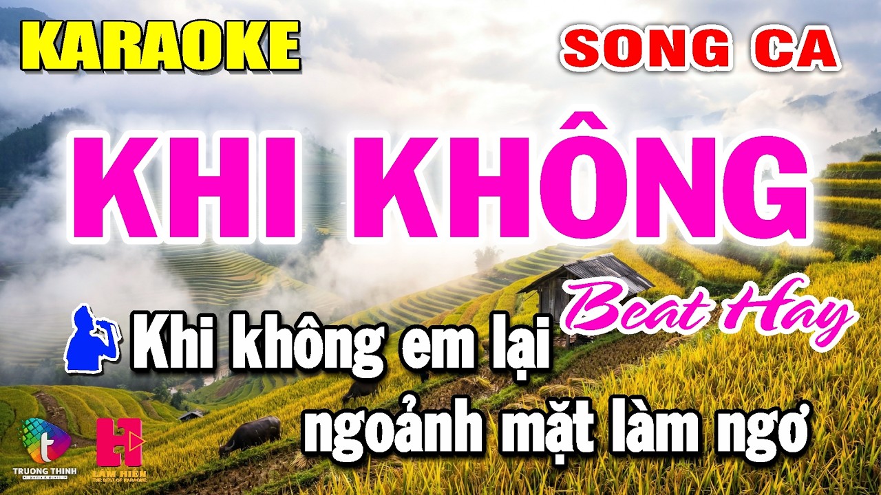 Karaoke Khi Không Song Ca - Nhạc Sống Dễ Hát | Lâm Hiền Karaoke ♫