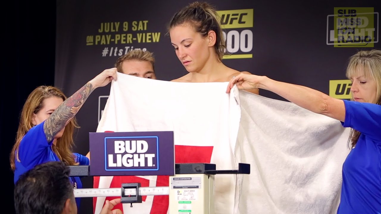 Взвешивание перед UFC 200: напряженный момент Миши Тейт