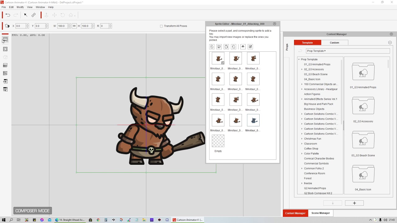 PNG sequence to Cartoon Animator 4