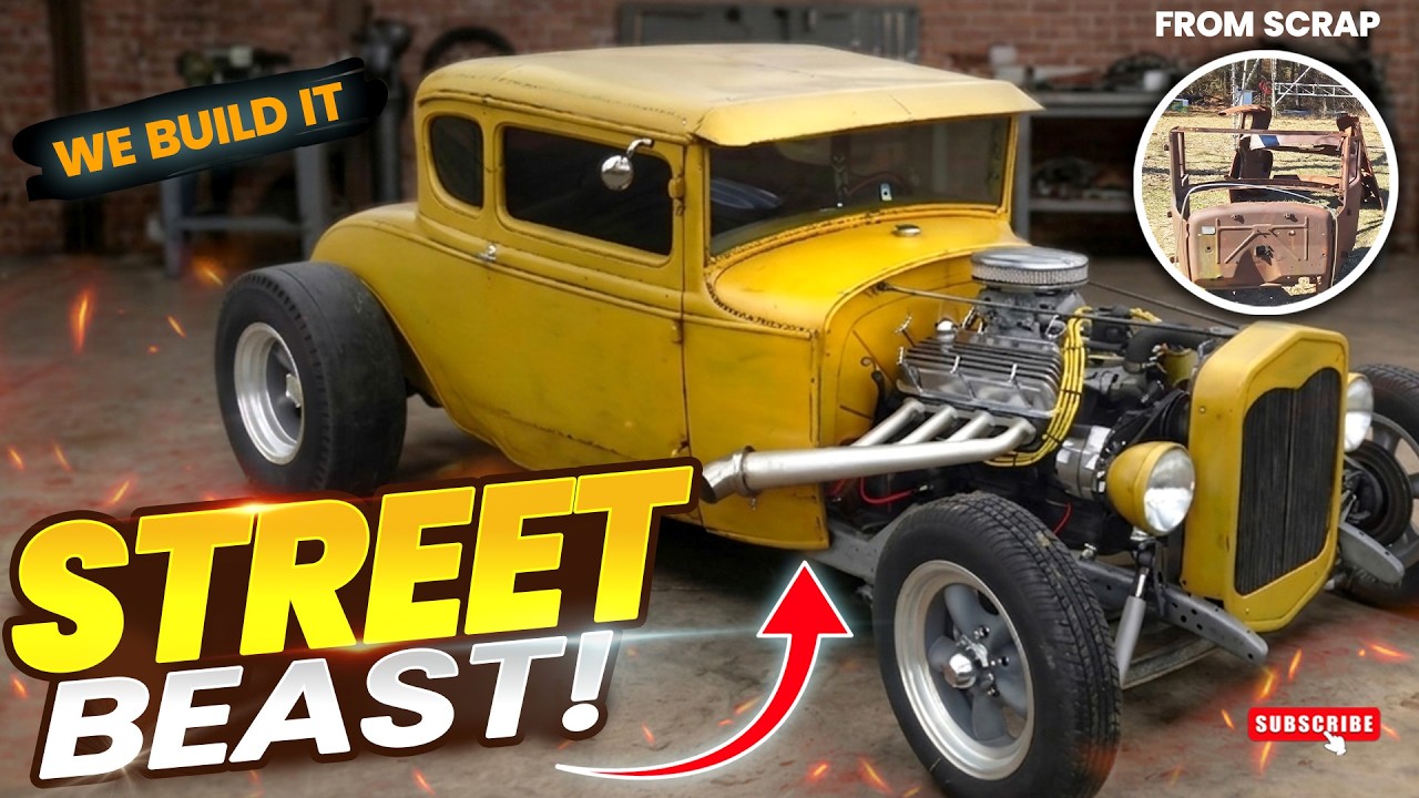 Model A Ford Coupe Hot Rod Build From Scrap Highlights