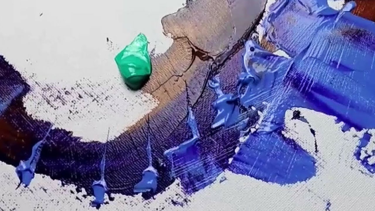 Abstract Painting / DEMO 79 / Abstract Art / Using a brush and palette knife / Painting Techniques