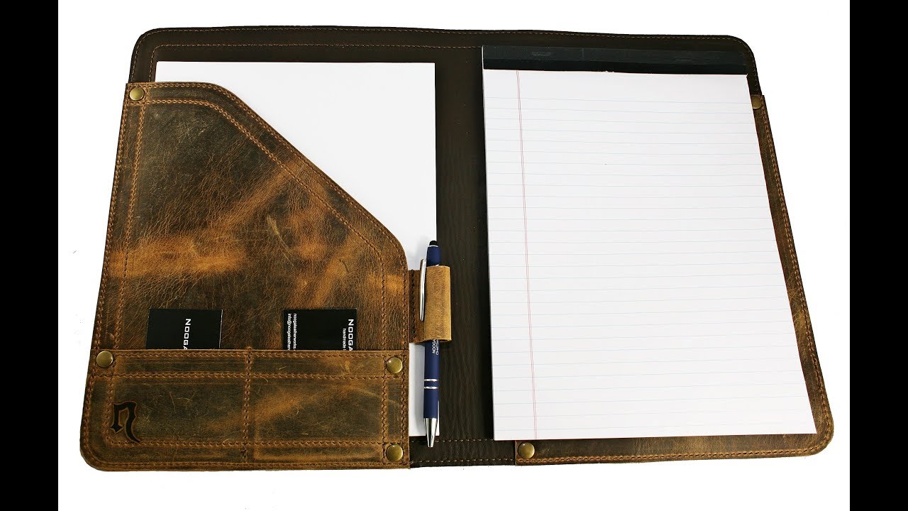 Making the Large Leather Padfolio