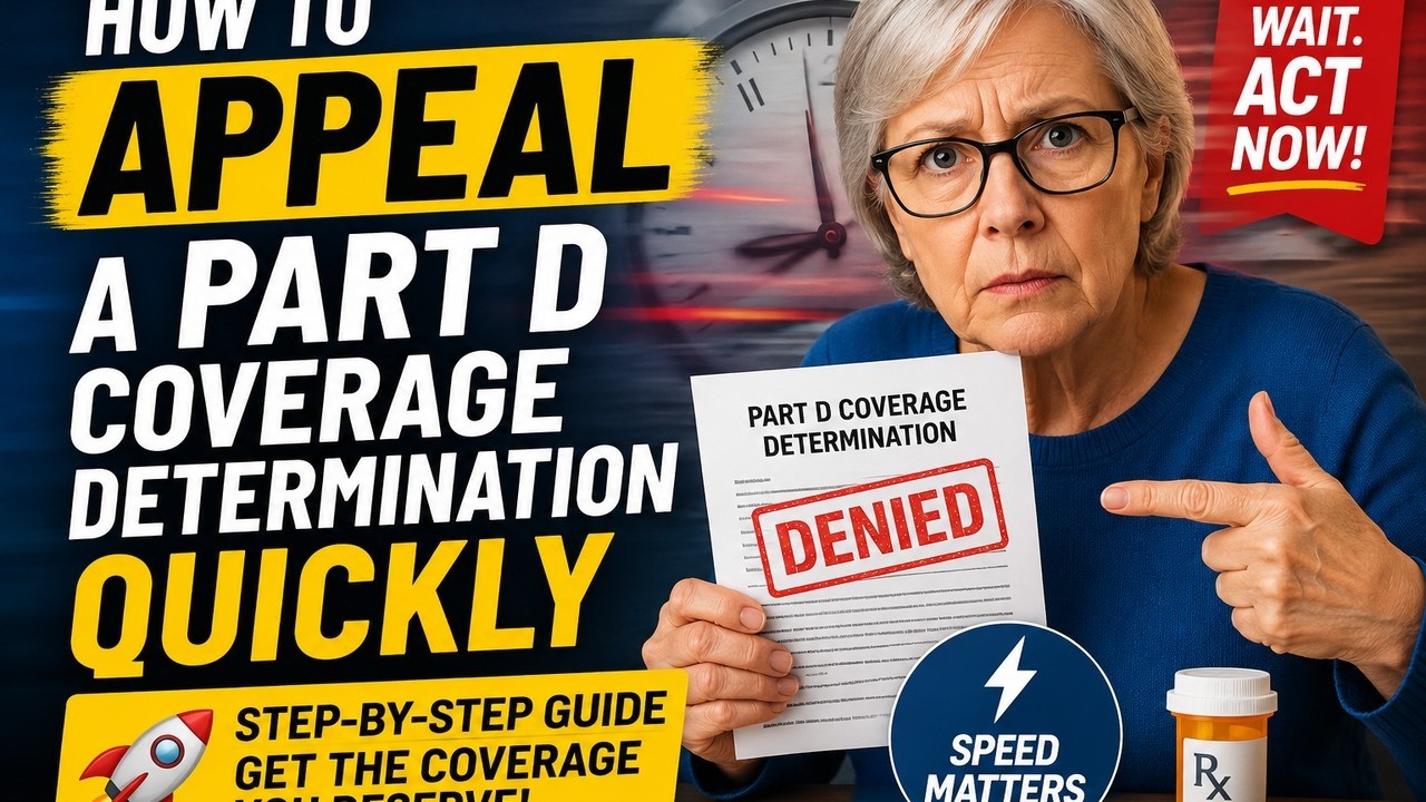 How to appeal a Part D coverage determination quickly