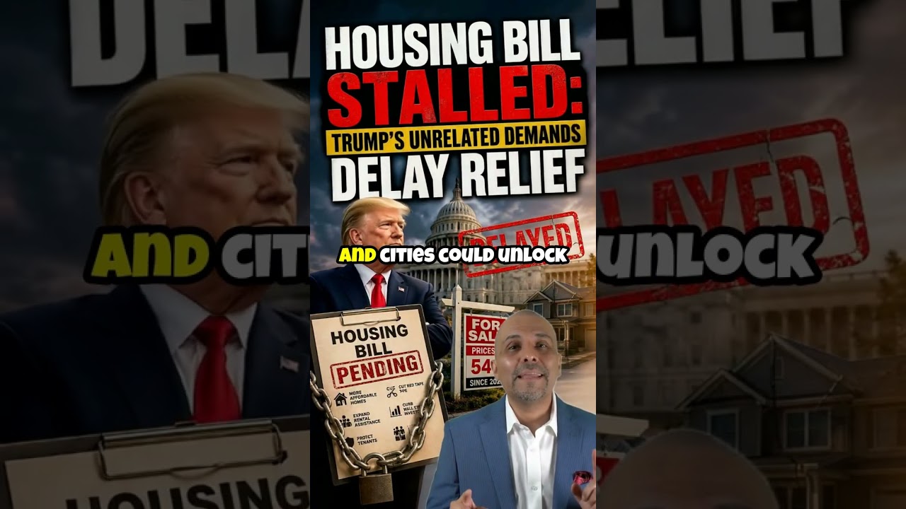 Housing Bill Stalled: Trump's Unrelated Demands Delay Relief #trump #housingbill #affordablehousing