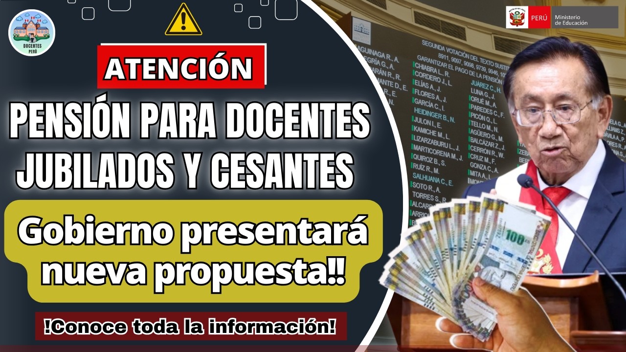 &iexcl;𝐍𝐔𝐄𝐕𝐀 𝐏𝐑𝐎𝐏𝐔𝐄𝐒𝐓𝐀 𝐝𝐞𝐥 𝐠𝐨𝐛𝐢𝐞𝐫𝐧𝐨 𝐩𝐚𝐫𝐚 𝐥𝐚 𝐩𝐞𝐧𝐬𝐢𝐨́𝐧 𝐝𝐞 𝐦𝐚𝐞𝐬𝐭𝐫𝐨𝐬 𝐣𝐮𝐛𝐢𝐥𝐚𝐝𝐨𝐬 𝐲 𝐜𝐞𝐬𝐚𝐧𝐭𝐞𝐬 𝐋𝐎 𝐂𝐀𝐌𝐁𝐈𝐀𝐑𝐈𝐀 𝐓𝐎𝐃𝐎!