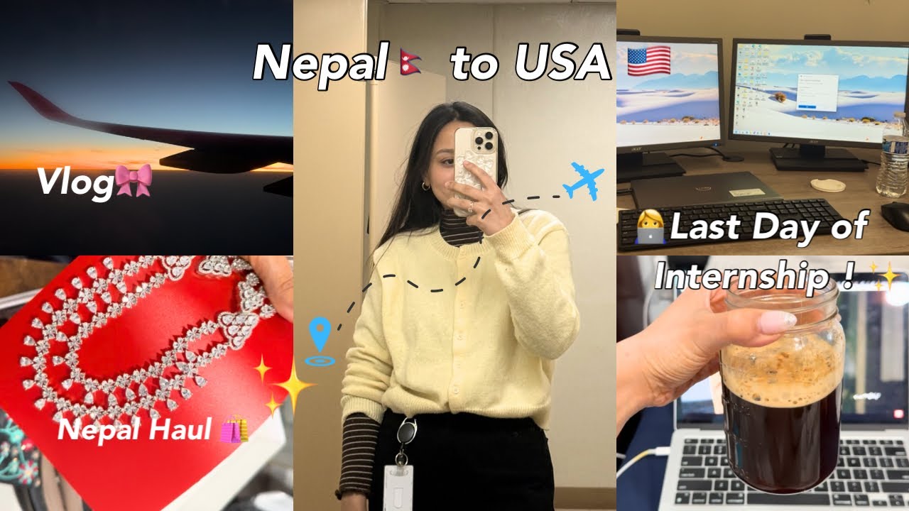 Непал 🇳🇵 &ndash; США 🇺🇸 | Иностранная студентка 👩&zwj;🎓, Путешествия 🧳, Покупки в Непале, Стажировка