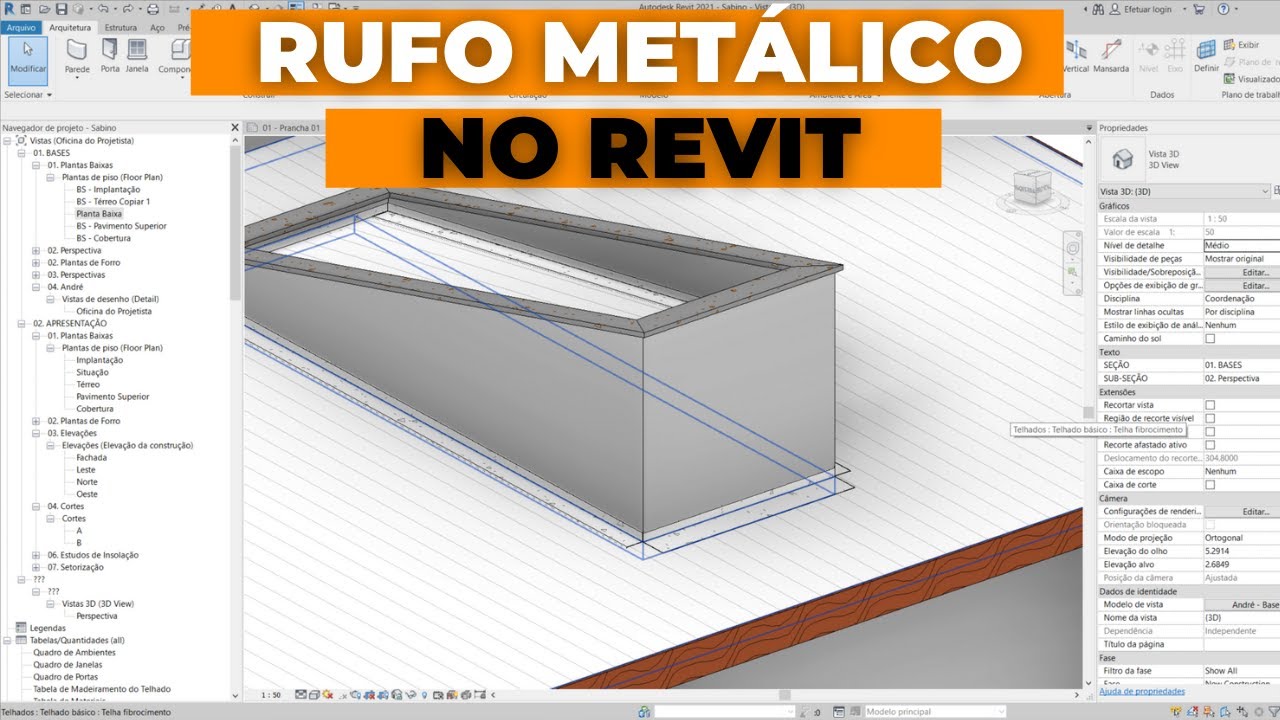 Rufo Metálico no Revit