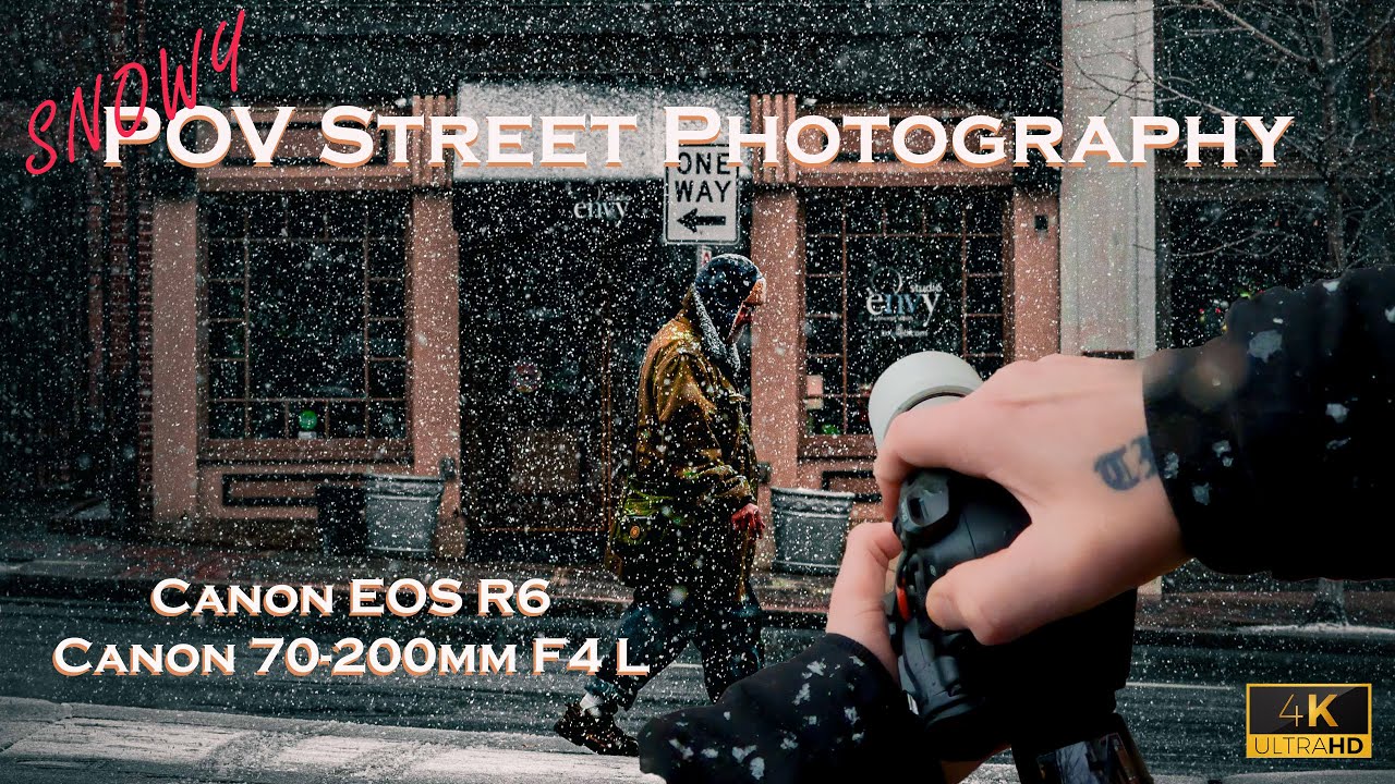 Snowy POV Street Photography (Canon EOS R6 + 70-200mm F4 L)