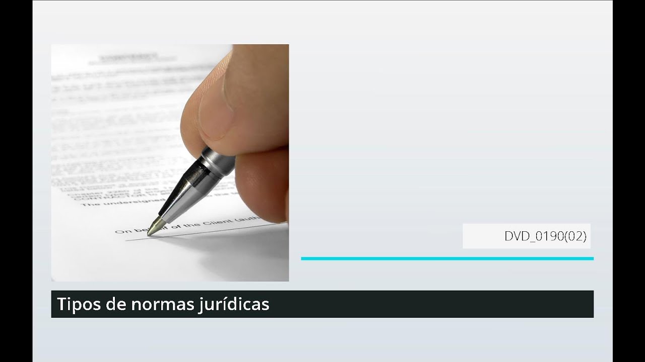 Tipos de normas jurídicas