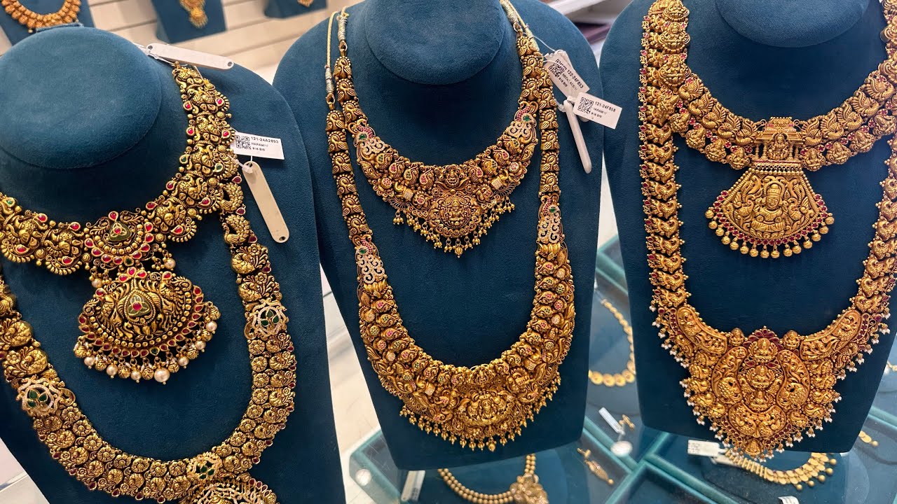 Royal Antique Wedding Jewellery Designs | Celebrity wedding Gold Jewellery Designs 10% Wastage Only