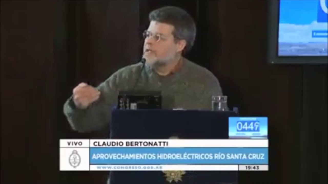 Claudio Bertonatti - Audiencia Pública por proyecto represas en el Rio Santa Cruz