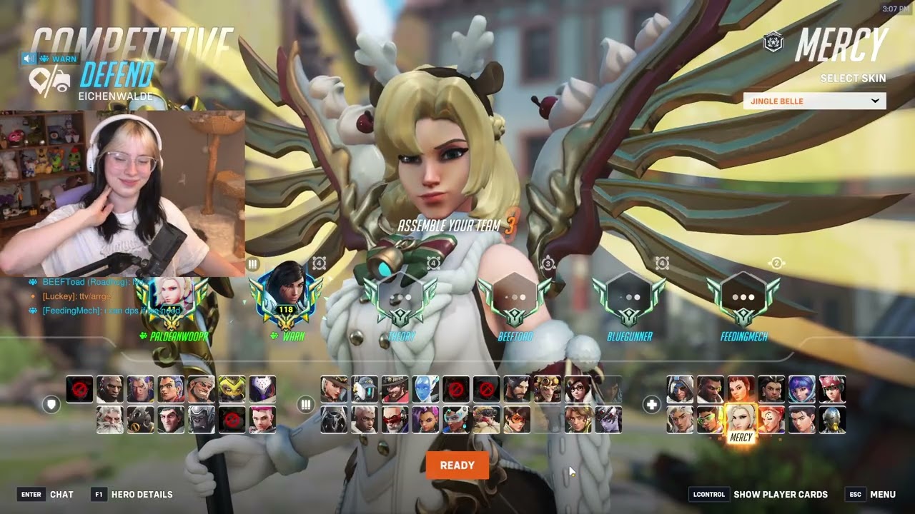23 тысячи исцелений! Аспен Милосердие Бог — геймплей Overwatch 2, 19 сезон, топ-500