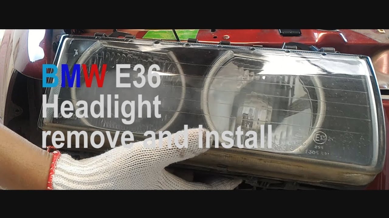 BMW E36 Headlight remove and install