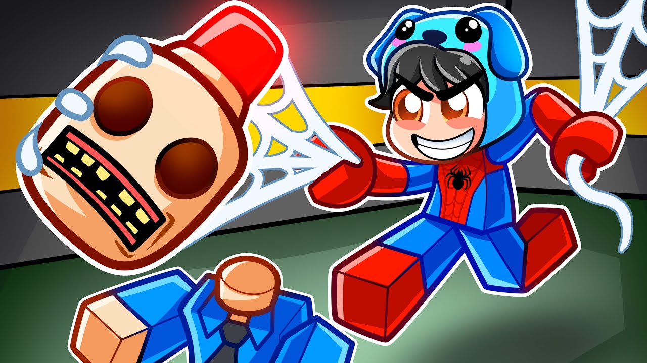 Omz SPIDERMAN vs SIREN COP... Roblox!