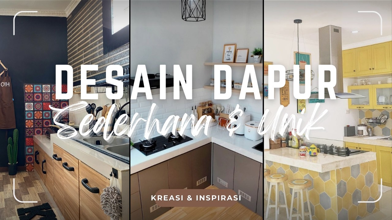 DAPUR KAMPUNG JADI ESTETIK! 7 Ide DESAIN DAPUR SEDERHANA UNIK | Dekorasi Ruang DAPUR Unik & RAPI!