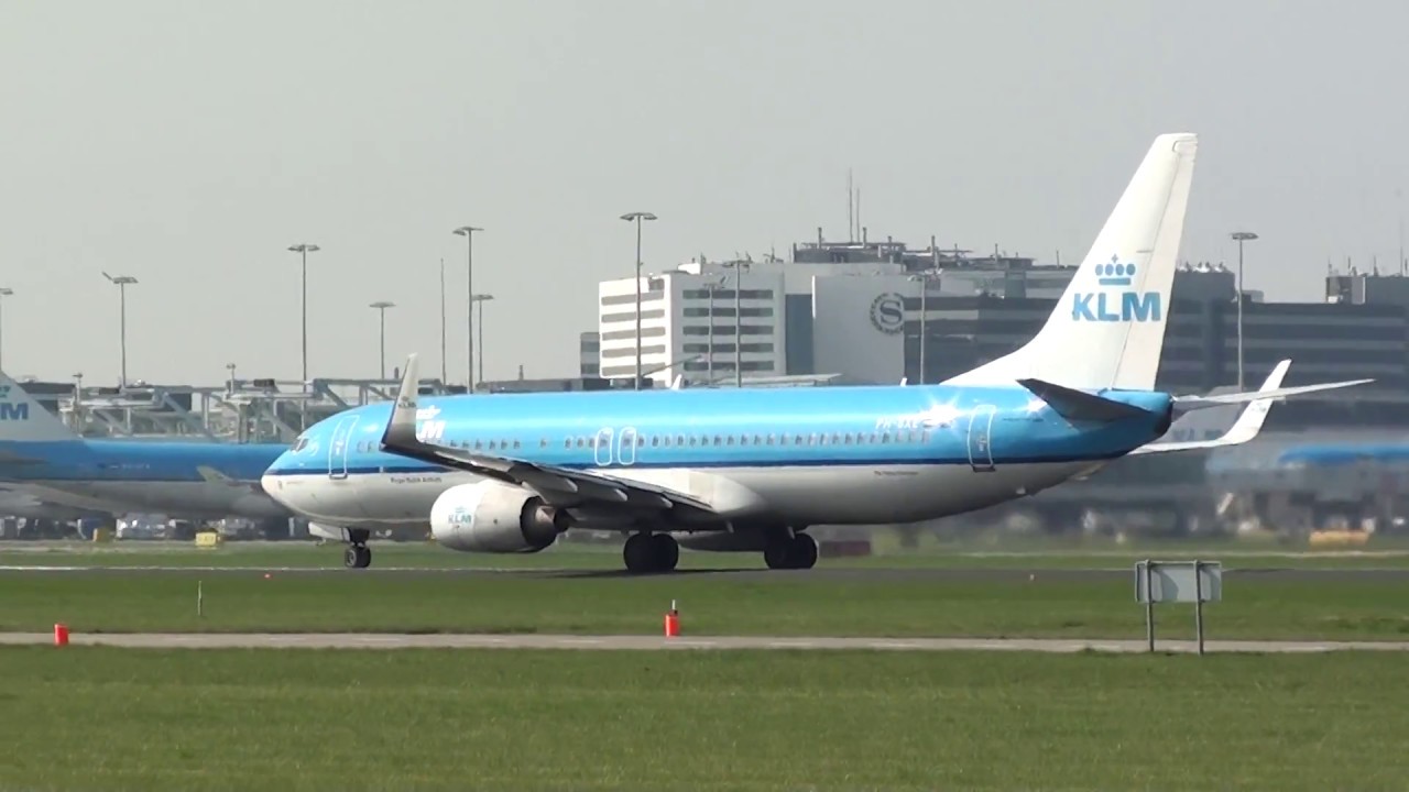 Klm Boeing 737-800 PH-BXE Take Off Amsterdam Schiphol 18L