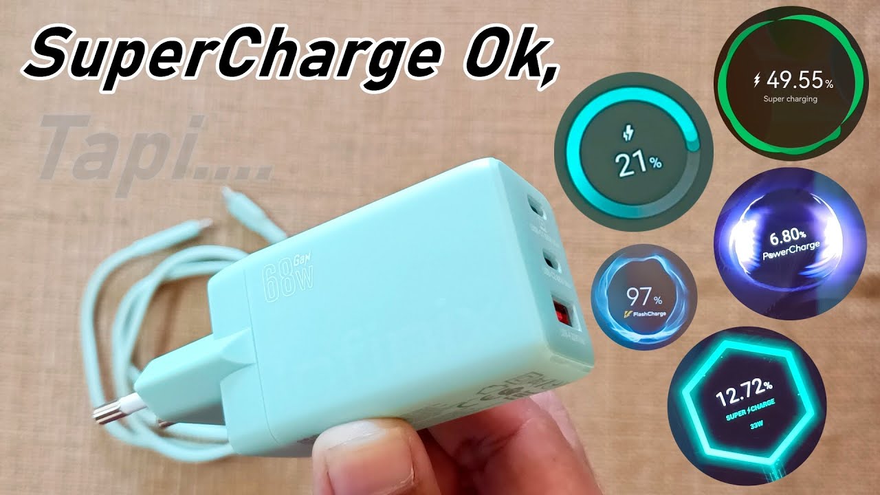 Tes Infinix Charger Kit XC07 GaN 68w | MiTurbo | SuperCharge | FlashCharge | PowerCharge PD PPS SCP