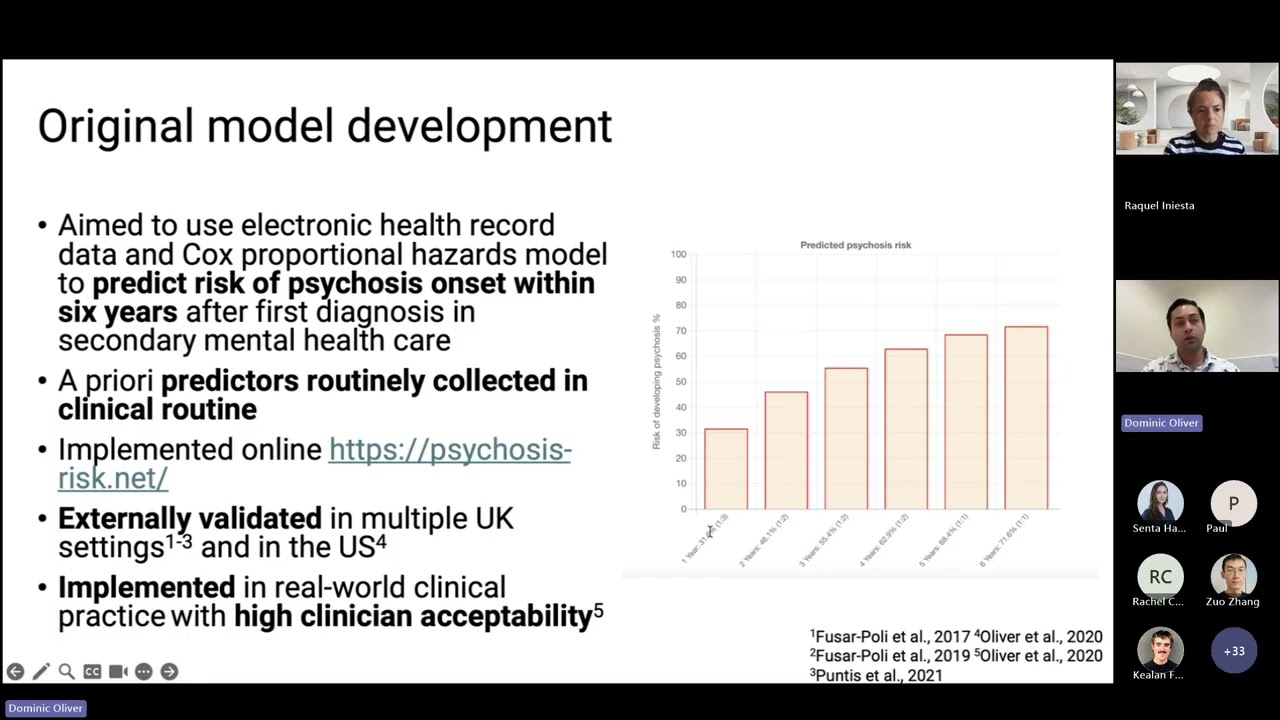 Assessing and addressing algorithmic bias in a transdiagnostic risk calculator for psychosis