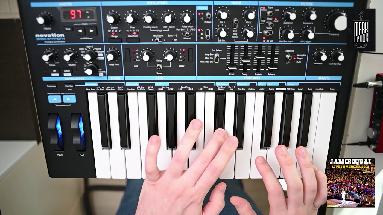Jamiroquai - Deeper Underground (Synth Bass Cover)