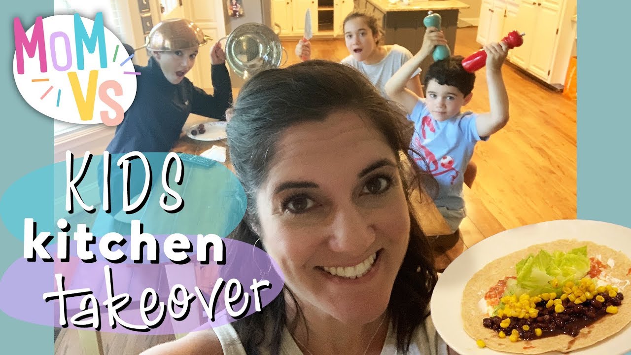 Kids Take Over Mom’s Kitchen | Kids Cooking Dinner for Mom | Mom Vs