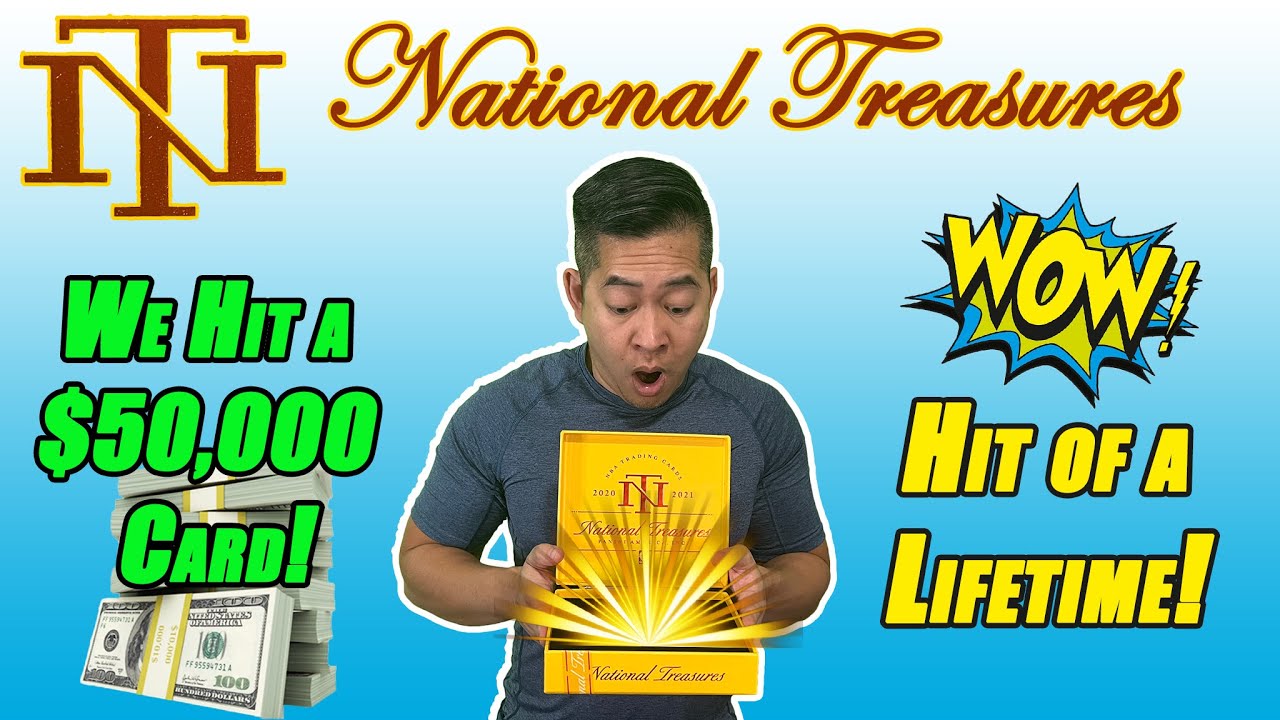 WE HIT A $50,000 CARD! Hit of a Lifetime! 2020-21 National Treasures Basketball!