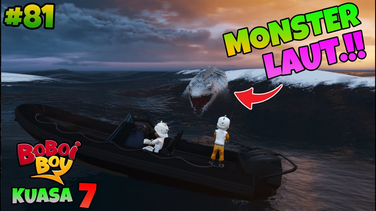 GTA 5 MOD BOBOIBOY CAHAYA DAN SOLAR MELIHAT MONSTER LAUT