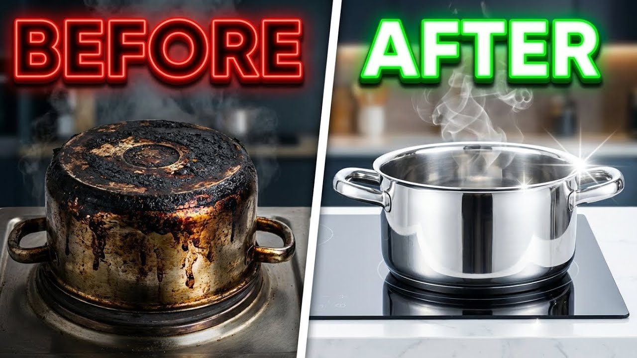 Burnt Pots: This 2 Ingredient Hack Removes Everything FAST!