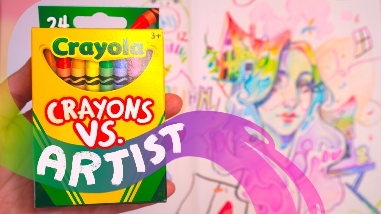 Professional Artist VS. Crayons ➰➿🖍