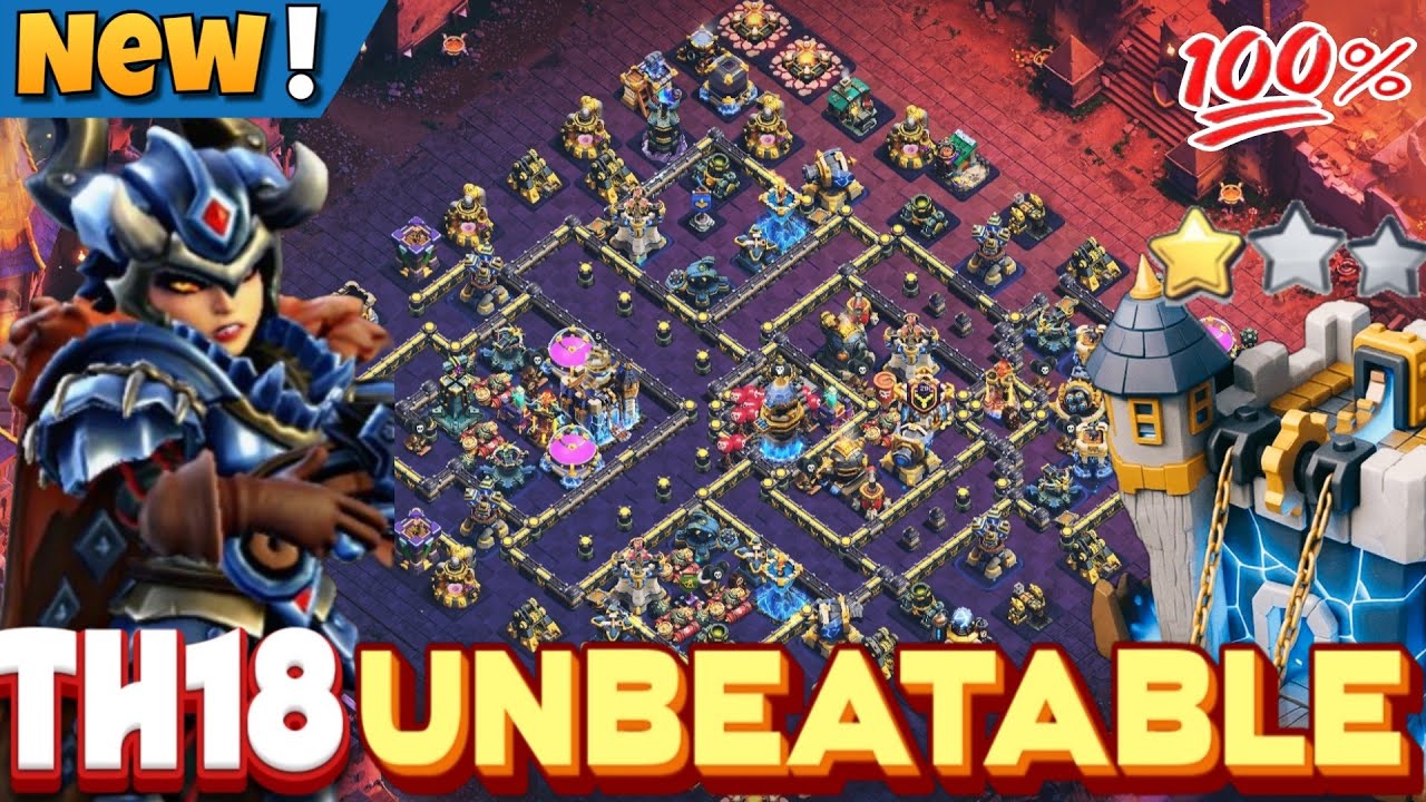 BEST-10 UNBEATABLE TH18 LEGEND BASE || TH18 TROPHY PUSHING BASE + WAR BASE || TH18 ANTI 3 STAR