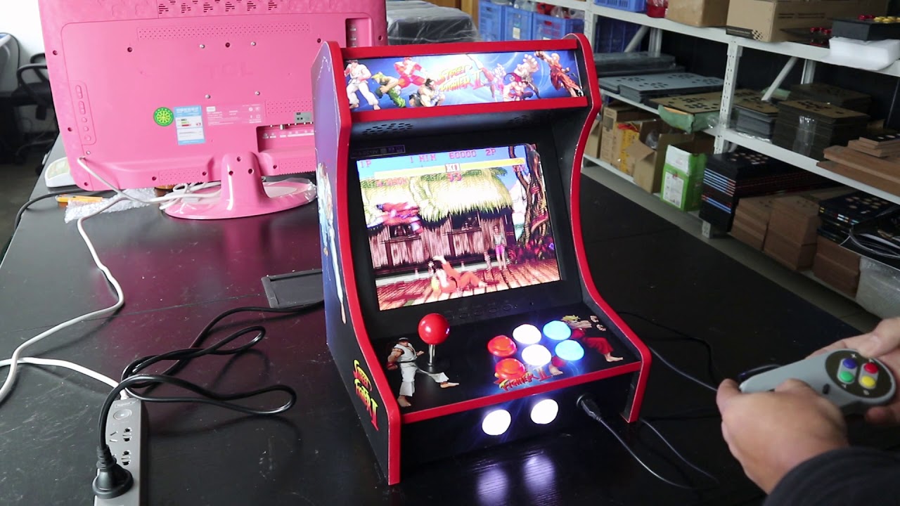 RetroArcadeCrafts Mini Bartop Playing Two-Player Games