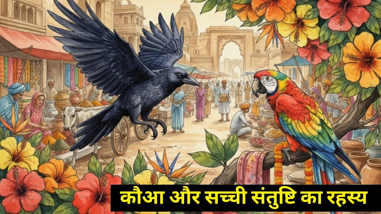 कौआ और सच्ची संतुष्टि का रहस्य  #trading  #realstory #kahani 