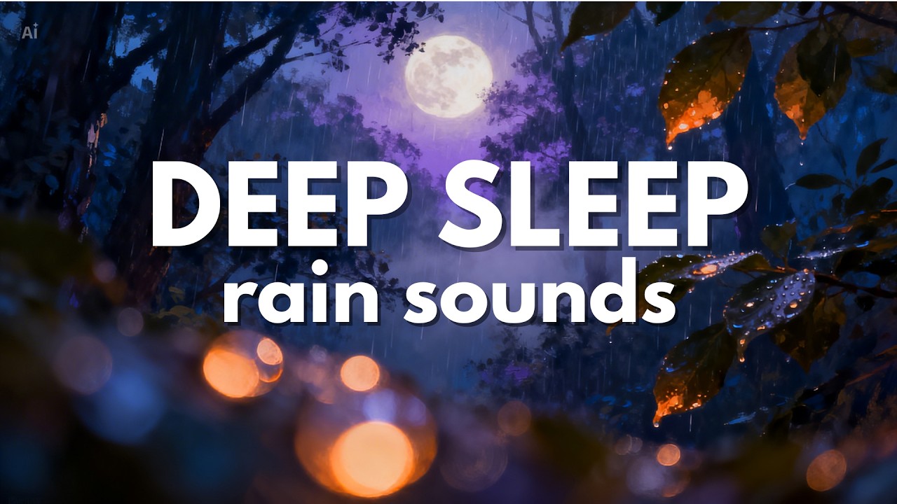 Rain Sounds for Sleep – Cozy Night Rain to Relax & Fall Asleep Fast