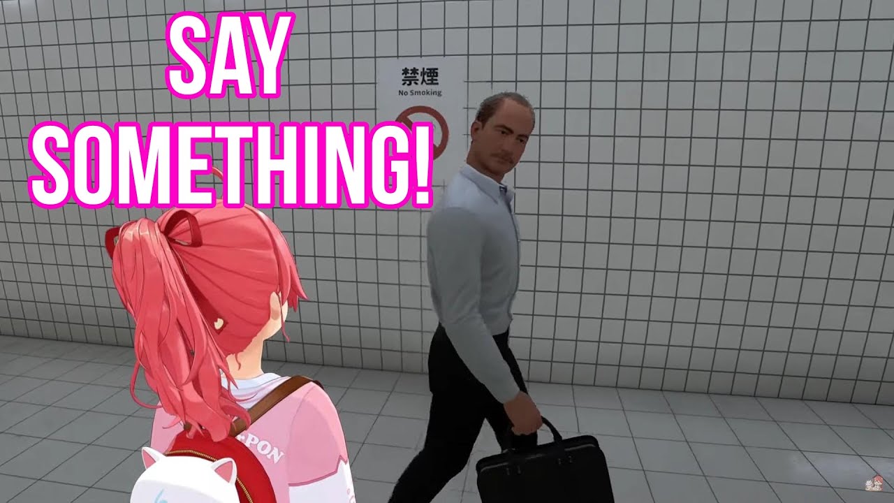 Sakura Miko Has Love Hate Realationship With Salary Man | The Exit 8 [Hololive/Sub]