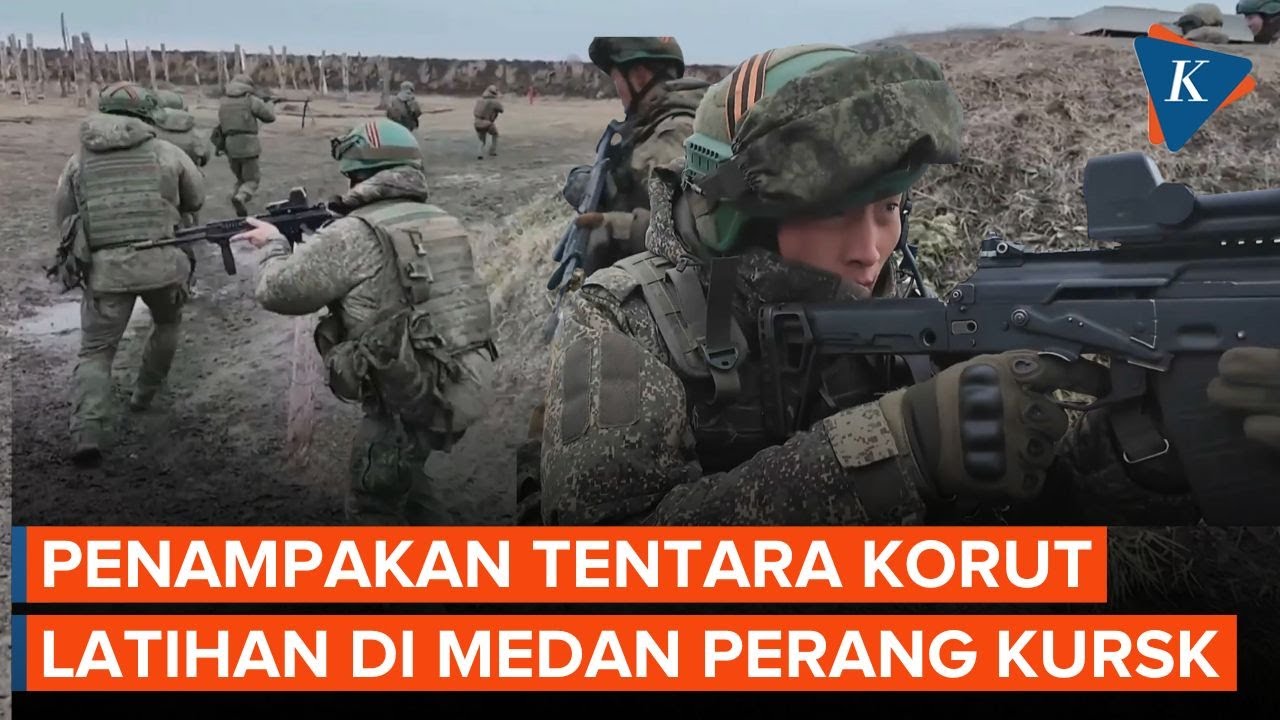 Rusia Rilis Video Tentara Korut Latihan Tempur di Medan Perang Kursk