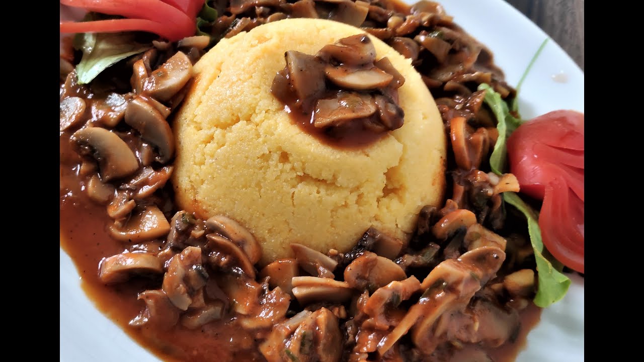 KAKO SKUHATI PALENTU SA GLJIVAMA | Jako brz i zdrav ručak | RECEPT