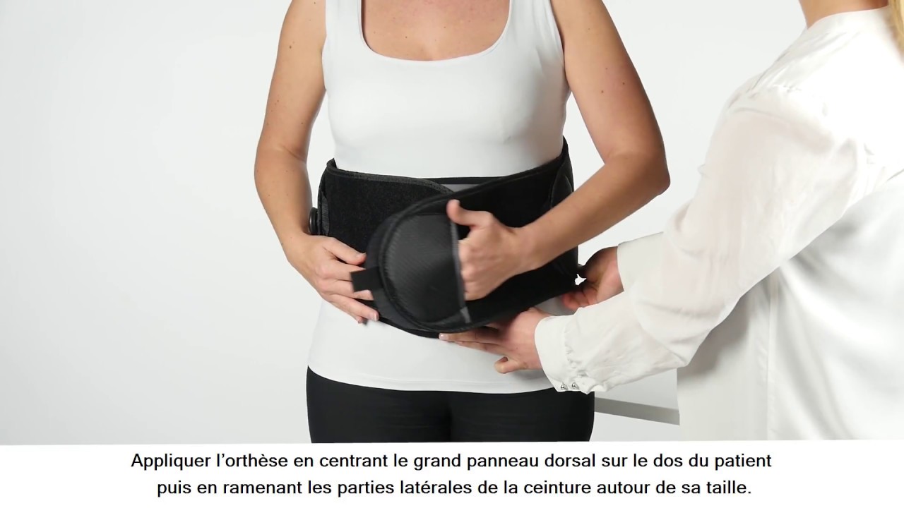 Corset d'immobilisation Exos Form™ II - Mise en place