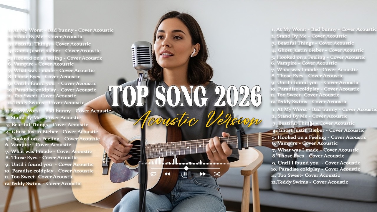 Top Song 2026🔥🎵| Newest Acoustic Cover Love song | Chill & Relax Vibes Music