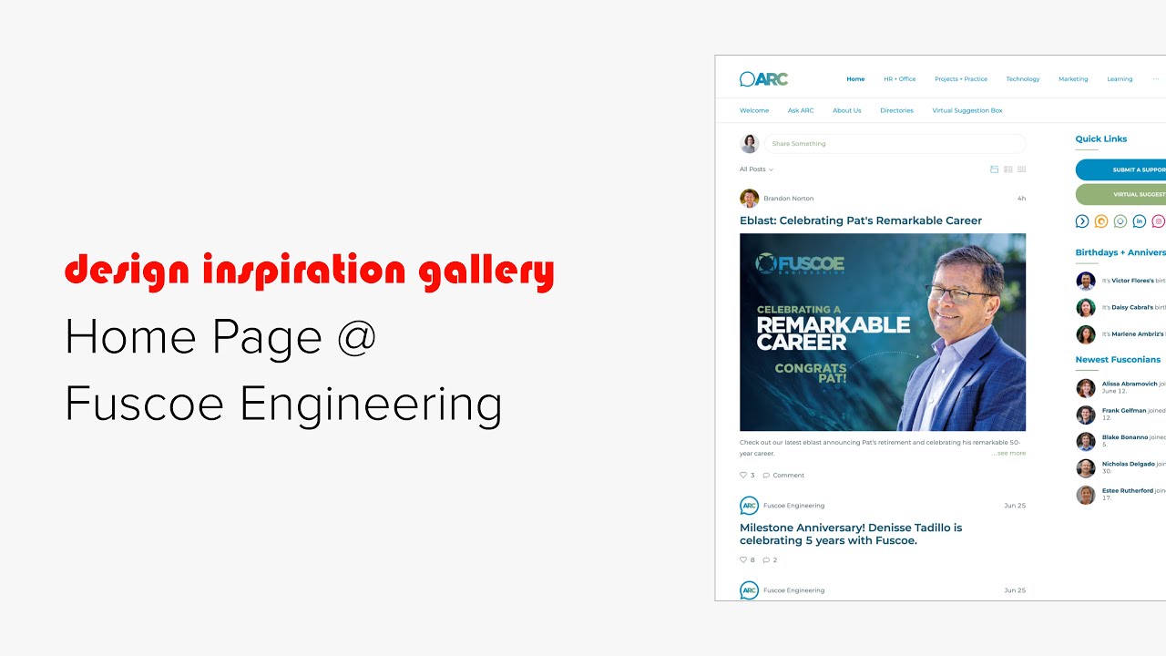 Fuscoe Engineering - Intranet Home Page