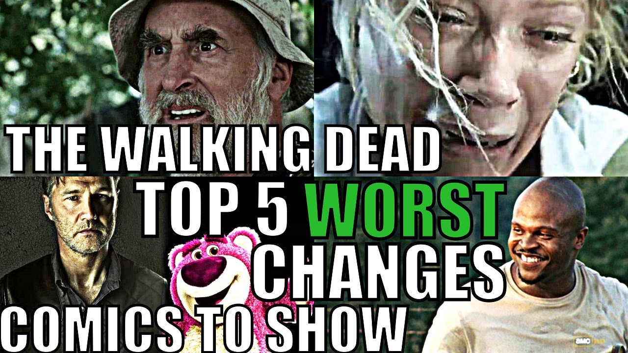 The Walking Dead - TOP 5 WORST CHANGES FROM COMICS TO SHOW