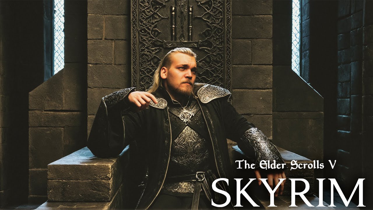 Бурн играет в The Elder Scrolls V: Skyrim, День 1
