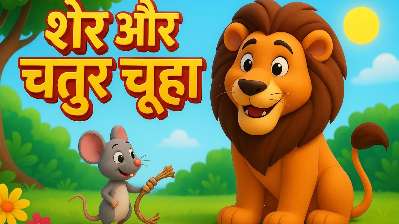🐭🦁 शेर और चूहा की कहानी | Moral Story in Hindi | Bachchon Ki Kahani | The Lion and Mouse Story